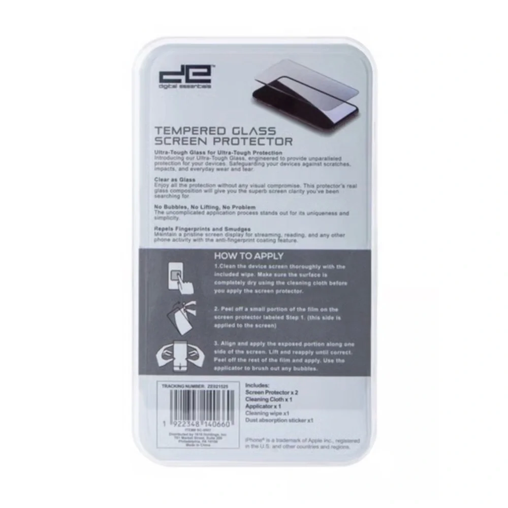 Digital Essentials Tempered Glass Screen Protector-2 Pack - fits iPhone 16 only